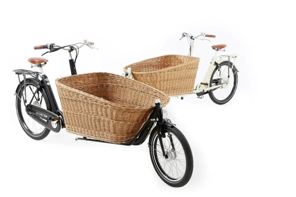 Bakfiets Weidenkorb, lang (einzeln 498,-)